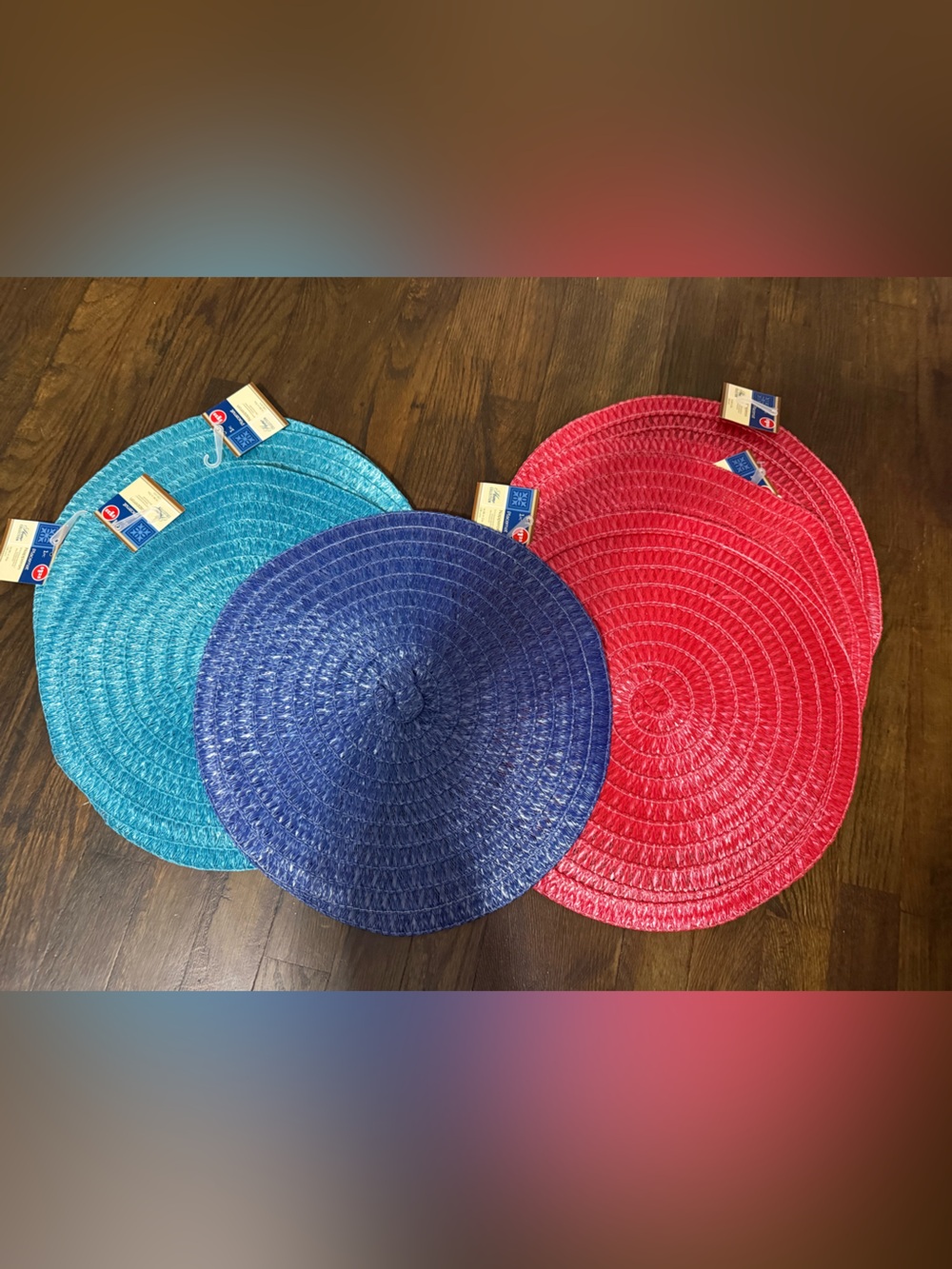 Round table Placemats Circle Set of 8